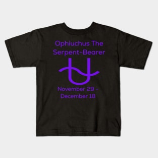 Ophiuchus The Sepent-Bearer, Zodiac Kids T-Shirt